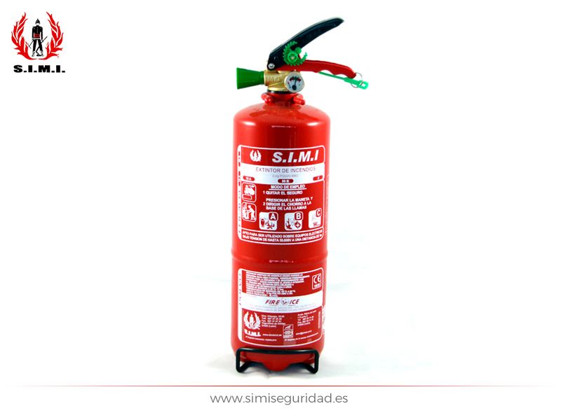 Extintor 2kg polvo ABC eficacia 13A 55B - Simi Seguridad