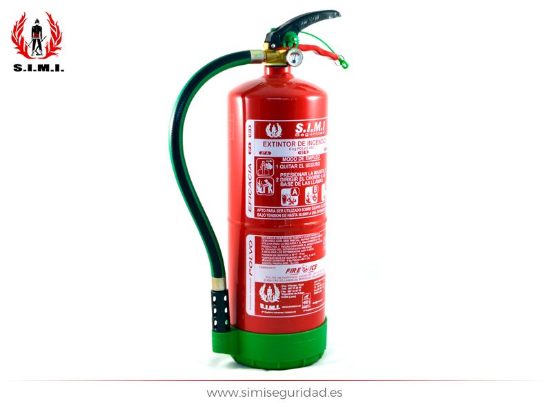 Extintor 6kg polvo ABC eficacia 27A 183B - Simi Seguridad