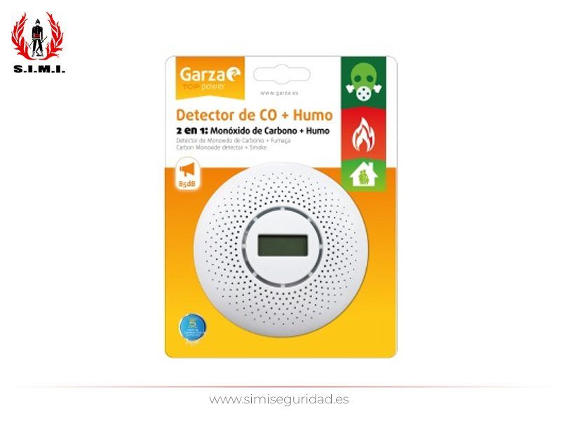 GARZA430078 - Detector GARZA Monóxido de Carbono + Humo