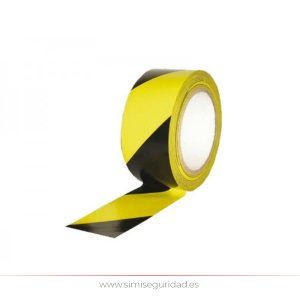 FM05011 - Cinta adhesiva suelo amarillo-negro 50mm - 33m