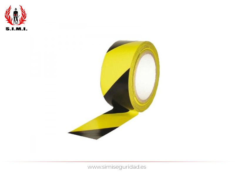 FM05011 - Cinta adhesiva suelo amarillo-negro 50mm - 33m